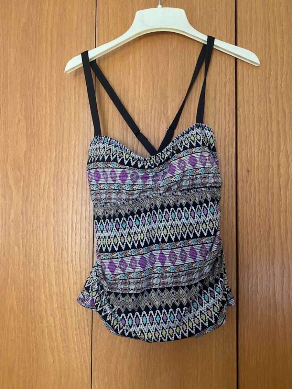 Sporty Boho Tankini Top - size Small